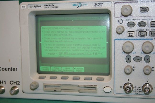 HP Agilent 54624A Oscilloscope 100MHz GPIB N2757A scope  