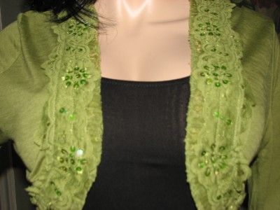 HARLEY DAVIDSON SEQUIN RACY LITTLE SHRUG TOP L NWT GREAT GIFT  