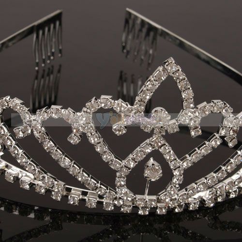 Shining Wedding Bridal Rhinestone Crown Headband Tiara  