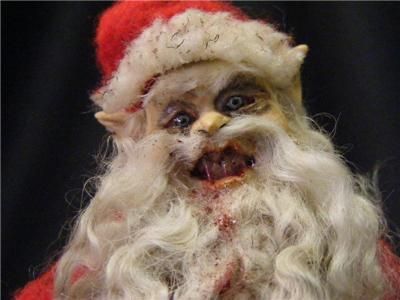 Zombie Santa Art Doll Evil Horror Scary Bloody Morbid ADSG OGLD DMA 