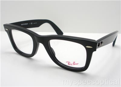 Ray Ban RB 5121 2000 47 Small Wayfarer Black Eyeglass Frame New 100% 