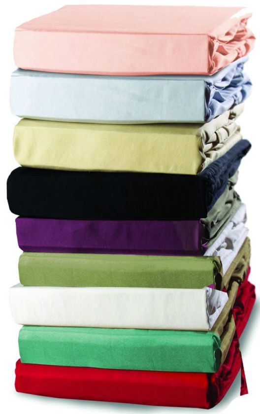 800TC BED SHEET SET QUEEN 100% COTTON ALL COLORS  