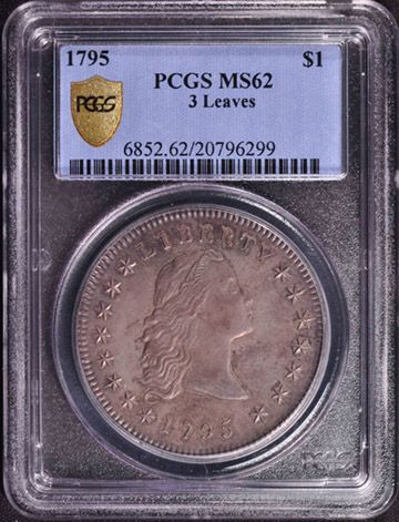 1795 FLOWING HAIR S$1 PCGS MS 62  