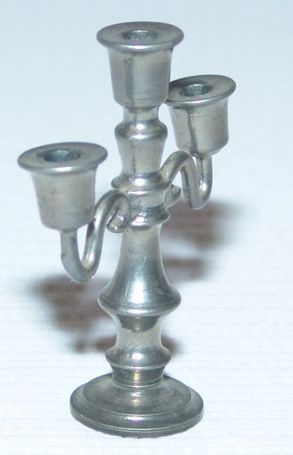 Dollhouse Candelabra 2 Pewter Morgan N Carolina  