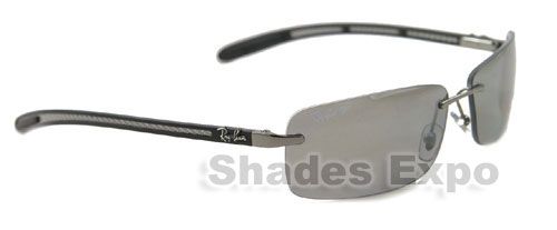 NEW RAY BAN SUNGLASSES RB 8304 POLARIZED BLACK 004/82  