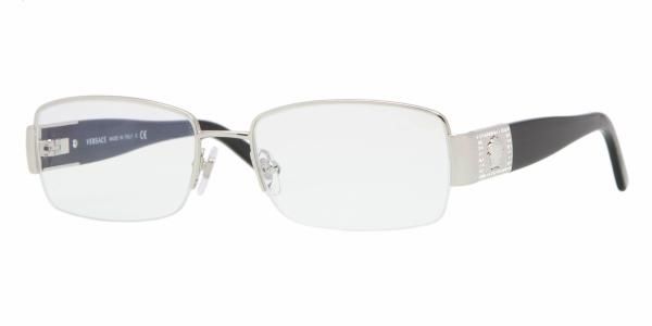 NEW ★ VERSACE ★ VE 1175B 1000 1175 B 53 Silver Eyewear Frame 