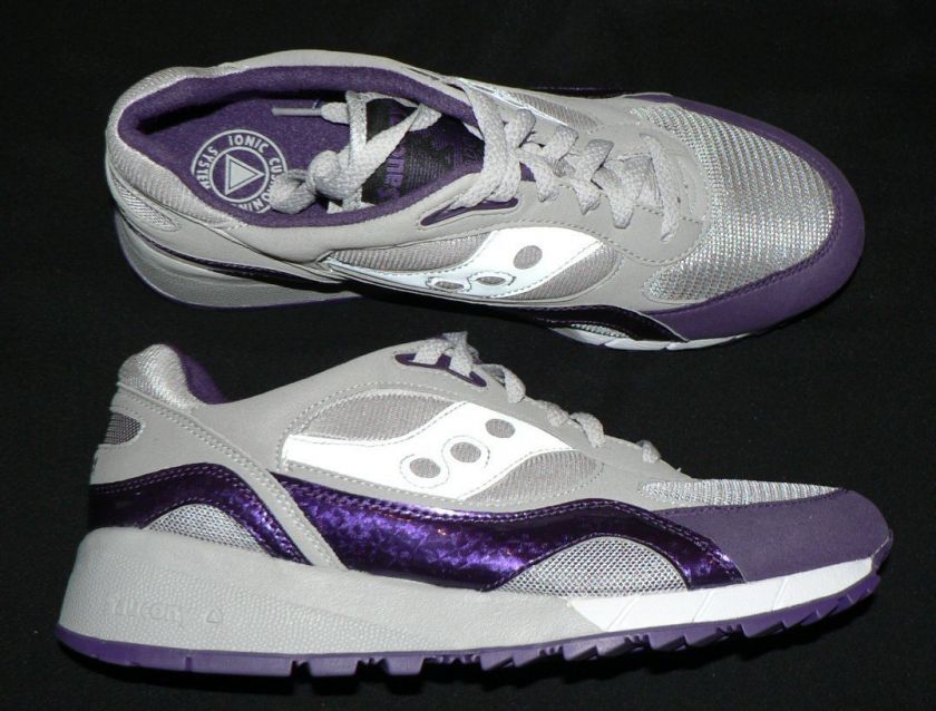 Saucony Shadow 6000 mens shoes sneakers grey purple trainers new Vegan 