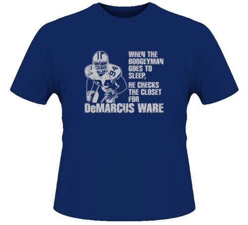 Demarcus Ware Football Dallas Linebacker Navy T Shirt  