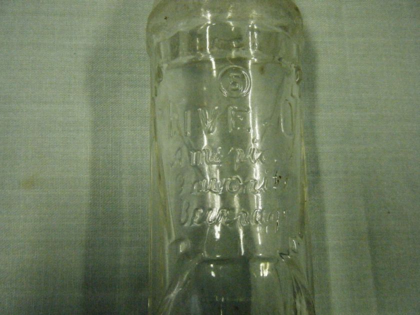 Vintage Five O Beverage Bottle  