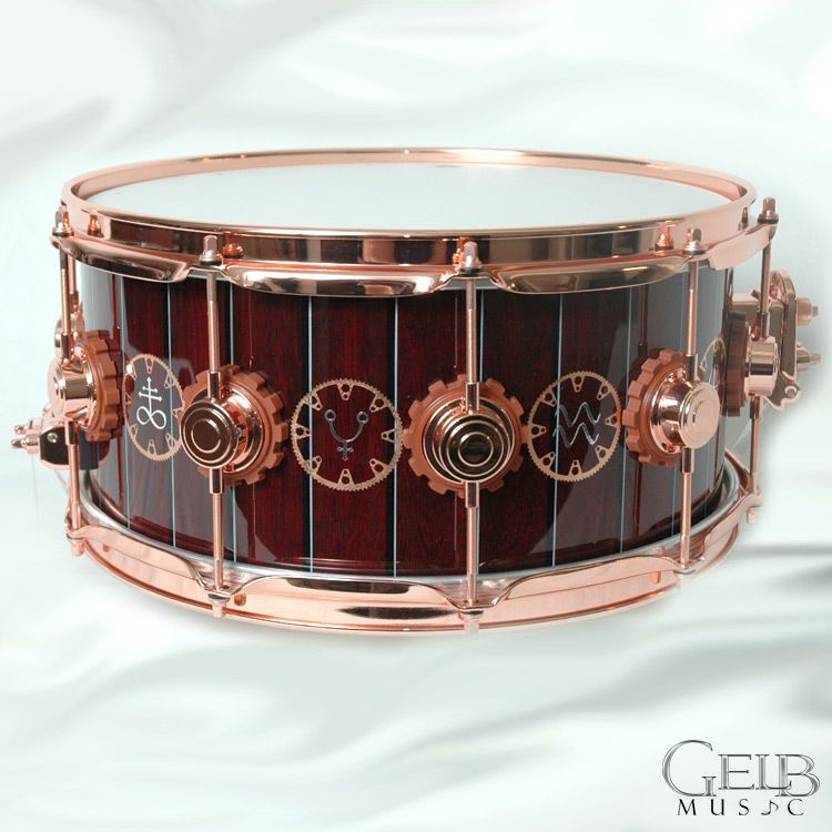 5x14 neil peart time machine with copper hardware 820253 e at drum 