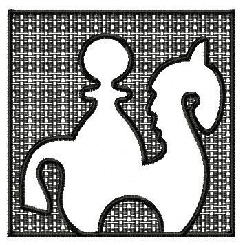 Chess Designs + Quilt Block for Machine Embroidery 4x4  