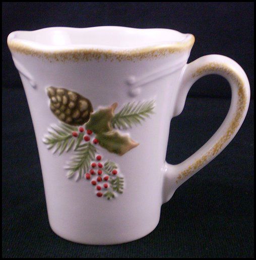 PFALTZGRAFF Garland Spruce PINE CONE BERRIES coffee MUG  