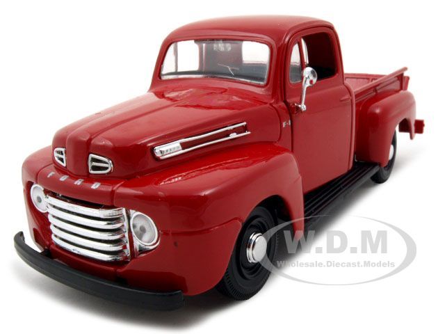 1948 FORD F 1 PICKUP RED 125 DIECAST MODEL CAR  