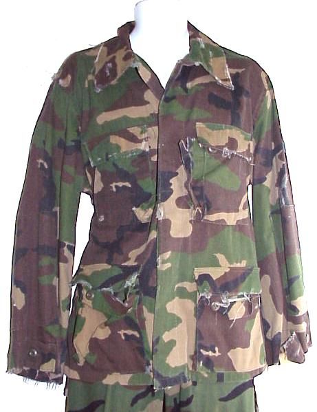 GODZILLA MILITARY CAMOS UNIFORM MOVIE WORN DISTRESSED  