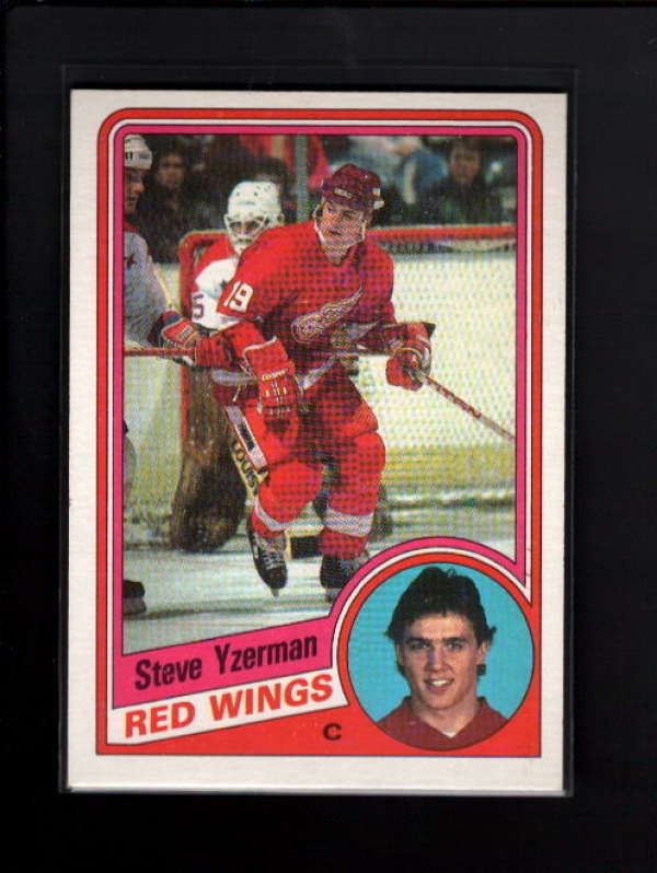 1984 85 TOPPS #49 STEVE YZERMAN ROOKIE RC NM MT A9548  