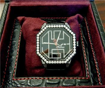 100% AUTHENTIC HAIMOV WATCH MENS FULL WHITE DIAMOND 11.5CTS VS1 G HM3