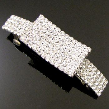 Wholesale 9 pc Rhinestones crystals hair barrette clip  