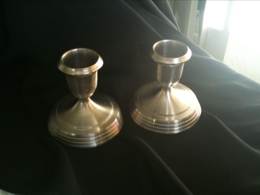 Leonard Pewter Candle Sticks  