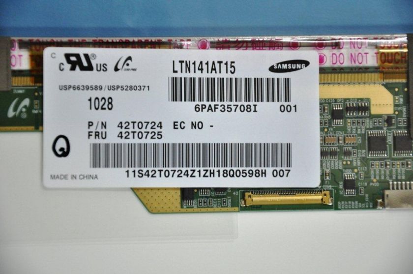 IBM LENOVO T410 T410i 14.1 WXGA NEW LED LCD LTN141AT15 42T0724 