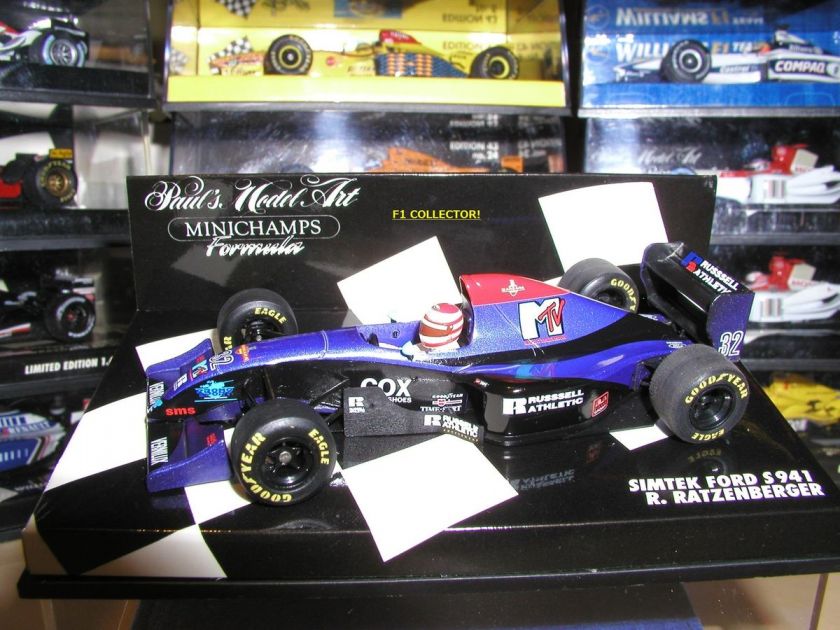   43 MINICHAMPS F1   ROLAND RATZENBERGER SIMTEK FORD S941 (1st VERSION