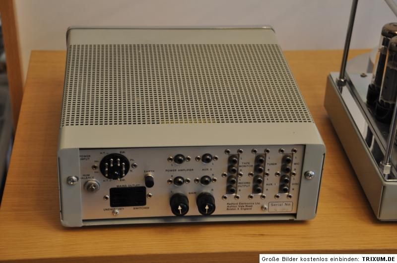 RADFORD STA25 + SC22 Tube Amplifier STA 25 and Pre Amp SC 22  