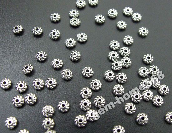 description 900 tibetan silver daisy spacers beads b540 qty 900 pc 