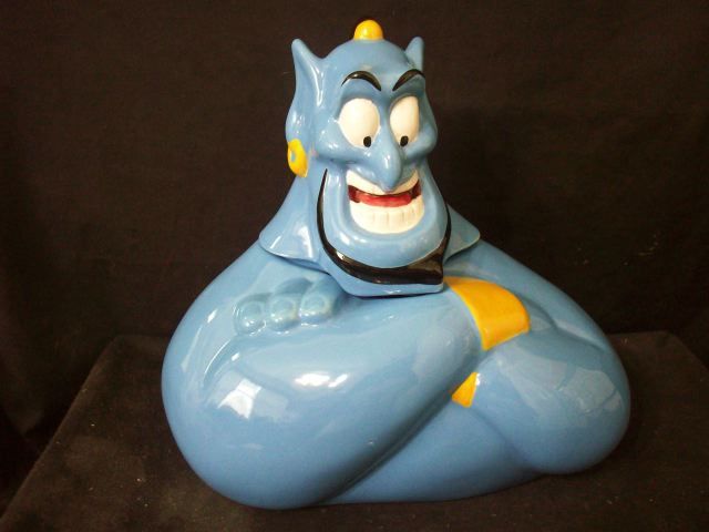 WALT DISNEY ALADDIN GENIE BUST COOKIE JAR #A2662  