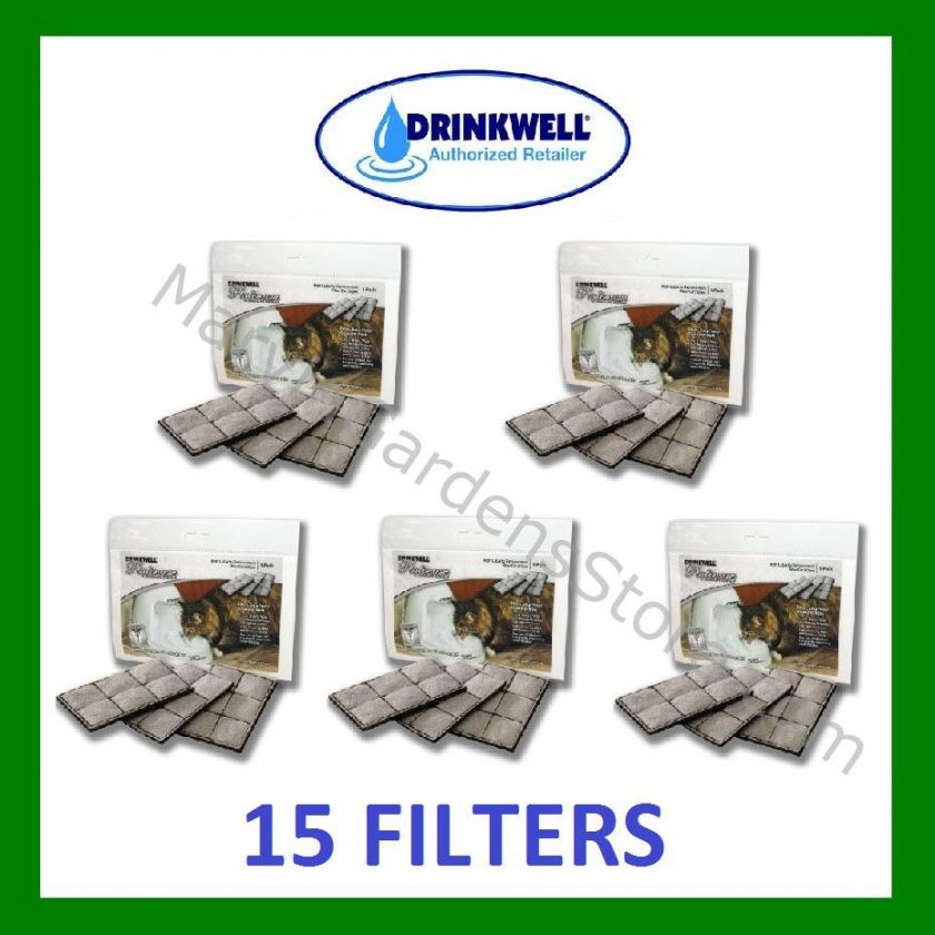 DRINKWELL PLATINUM REPLACEMENT FILTER 5x3pks=15 FILTERS  