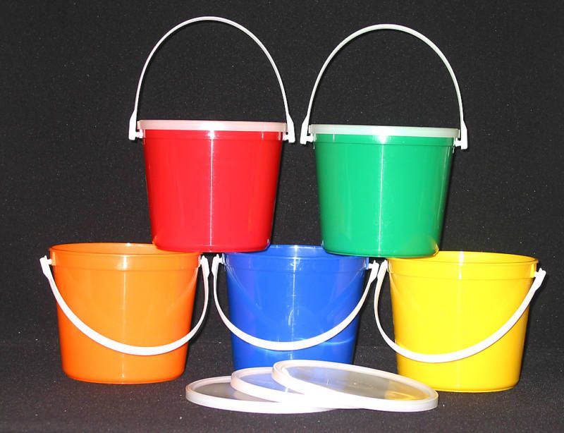 BUCKETS, LIDS 80 OZ. PAIL FOOD SAFE LEAD FREE MFG USA  