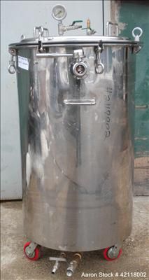 Used  Kettle, 50 Gallon, 304 Stainless Steel, Vertical.  