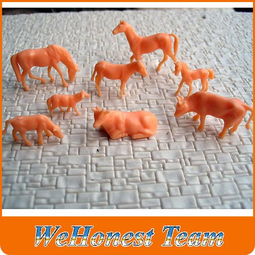 40 pcs HO gauge UnPainted farm animals  