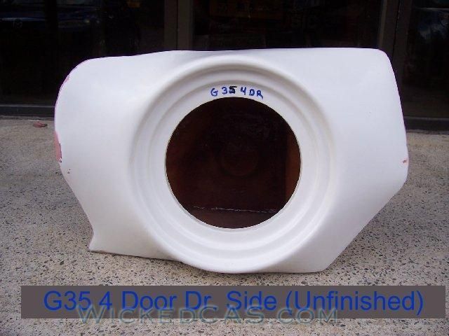 03 06 G35 SUBWOOFER BOX 12 ENCLOSURE STEALTH SUB SEDAN  