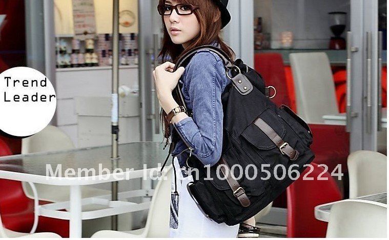 Korean style Lady Hobo canvas handbag shoulder bag 456D  