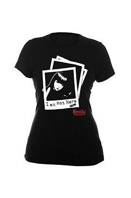 Emily The Strange Im Not Here Girls Tee   