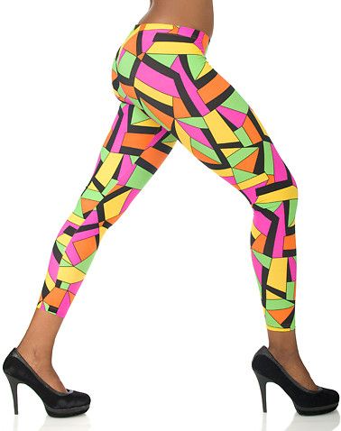 ESSENTIALS GEOMETRIC PRINT LEGGINGS  