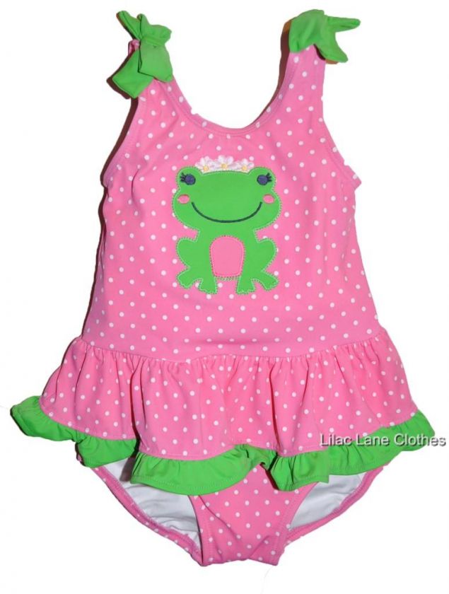 Gymboree Girls Bathing Suit Tankini or One Piece Pink Frog Daisy 