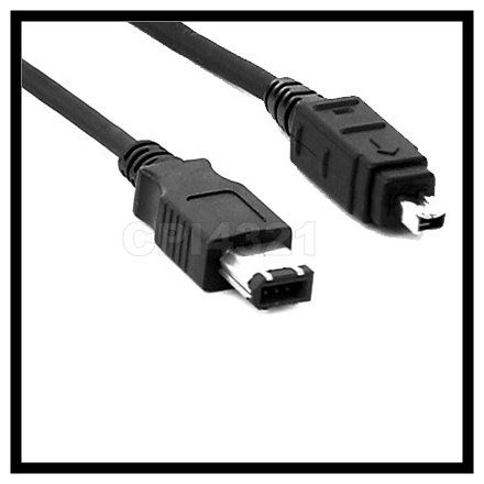 IEEE 1394 Firewire 6 4 Pin DV Cable For JVC VC VDV206U  