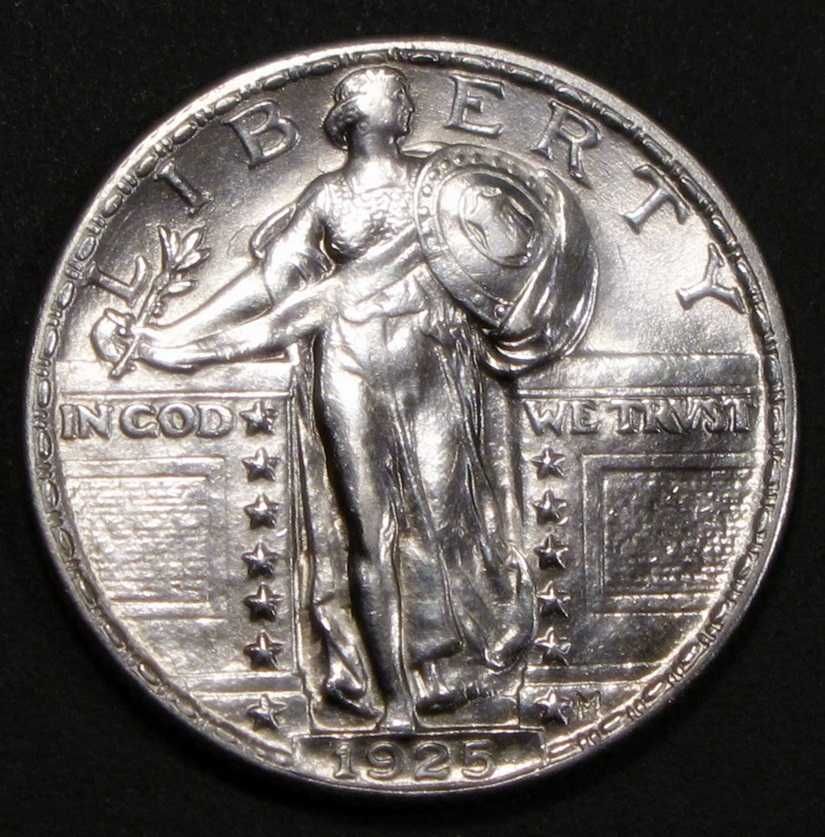 1925 STANDING LIBERTY QUARTER CH/GEM BU FH  