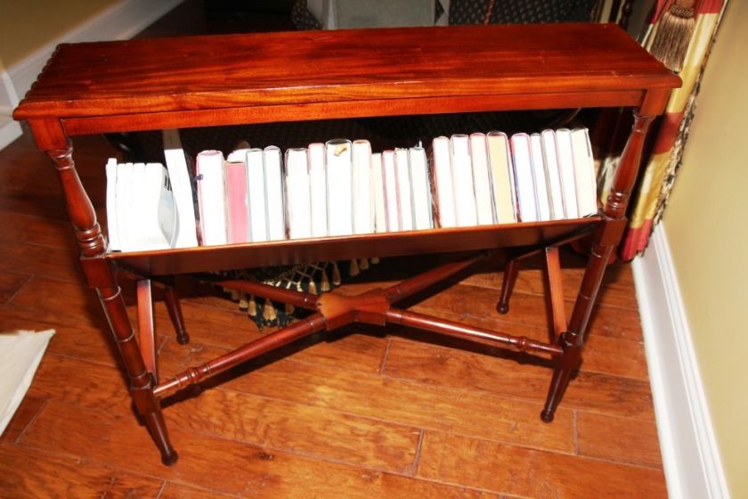 L440 MAHOGANY REGENCY LIBRARY BOOK STAND  