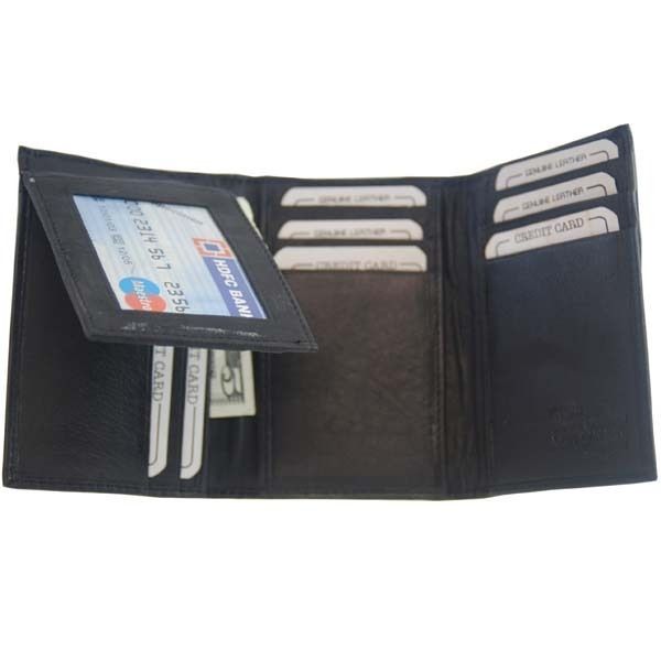 Flip Up Mens Wallet W/Credit Card Holder Trifold #239 803698927679 