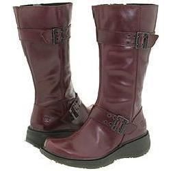   Martens Womens Juniors MILLY Knee High Wine Color Boots Size 5 NWOB