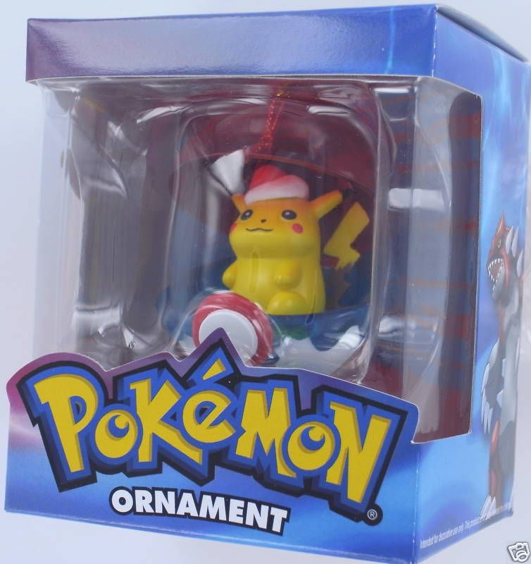 POKEMON Christmas Ornament PIKACHU Basic Fun POKE NIB  