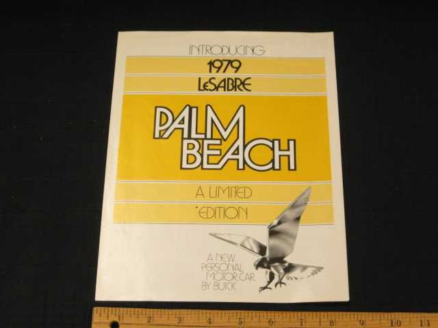 1979 Buick LeSabre Palm Beach Folder Sales Brochure  
