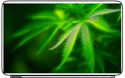 Marijuana Drugs Weed Get High Art Laptop Netbook Skin Cover Sticker 