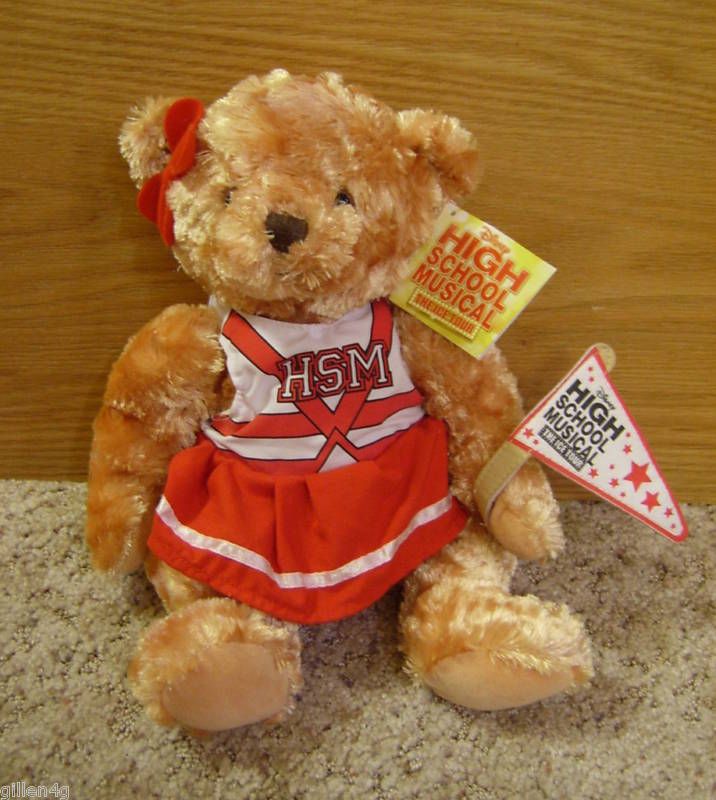 HIGH SCHOOL MUSICAL 13 TEDDY BEAR PLUSH *NWT* CUTE  