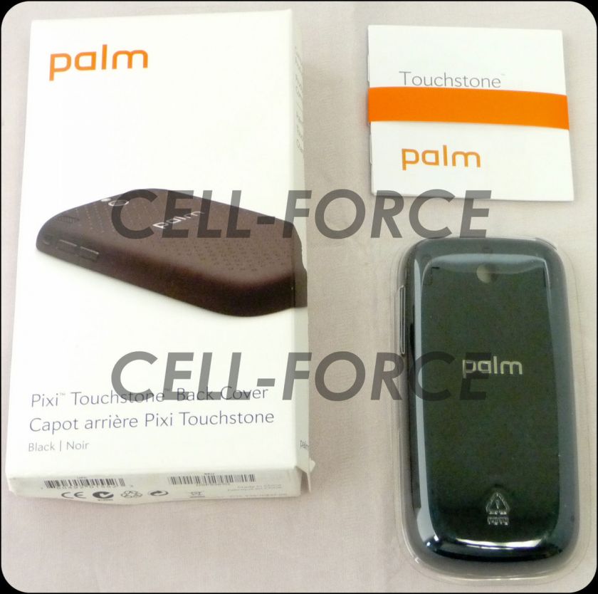 New OEM Palm Pixi Plus Touchstone Battery Door Back cover Black Free 