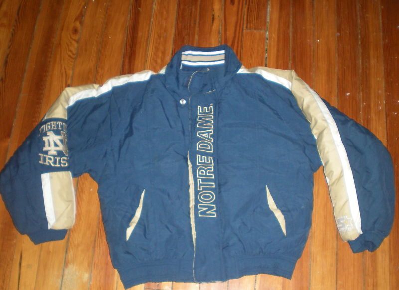 BOYS Notre Dame Starter Jacket (M) SS#34  