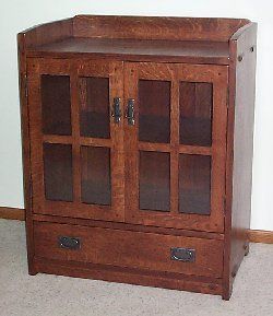 Mission TV DVD Oak Cabinet Furniture Bookcase Audio CD  