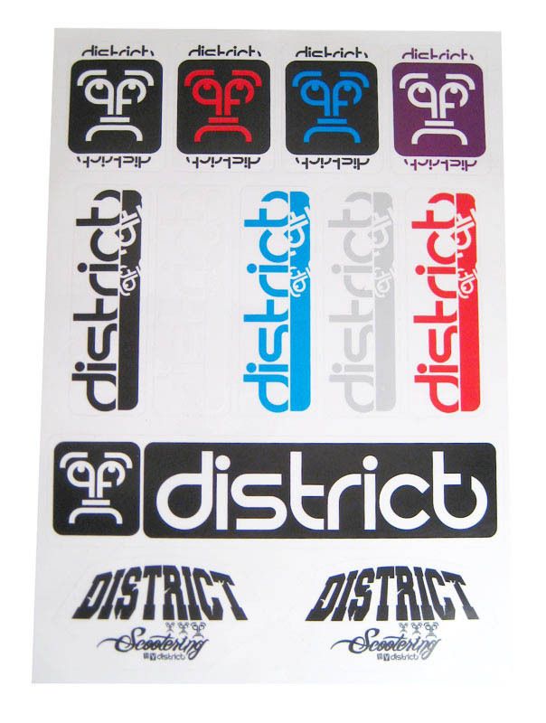 District Scooter Sticker Pack   Edition 1  