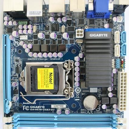 GIGABYTE GA H67N USB3 B3 LGA 1155 Intel H67 HDMI SATA Mini ITX Intel 